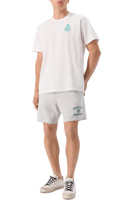 Мужская хлопковая футболка SPORTY AND RICH, арт. T0043620219WH01