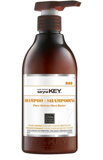 Женский восстанавливающий шампунь с африканским маслом ши color lasting (500ml) SARYNA KEY, арт. 7290012928246