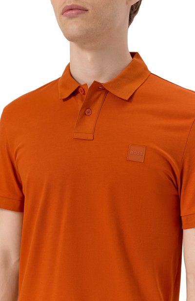 Хлопковое поло BOSS ORANGE, арт. 50507803, фото 5