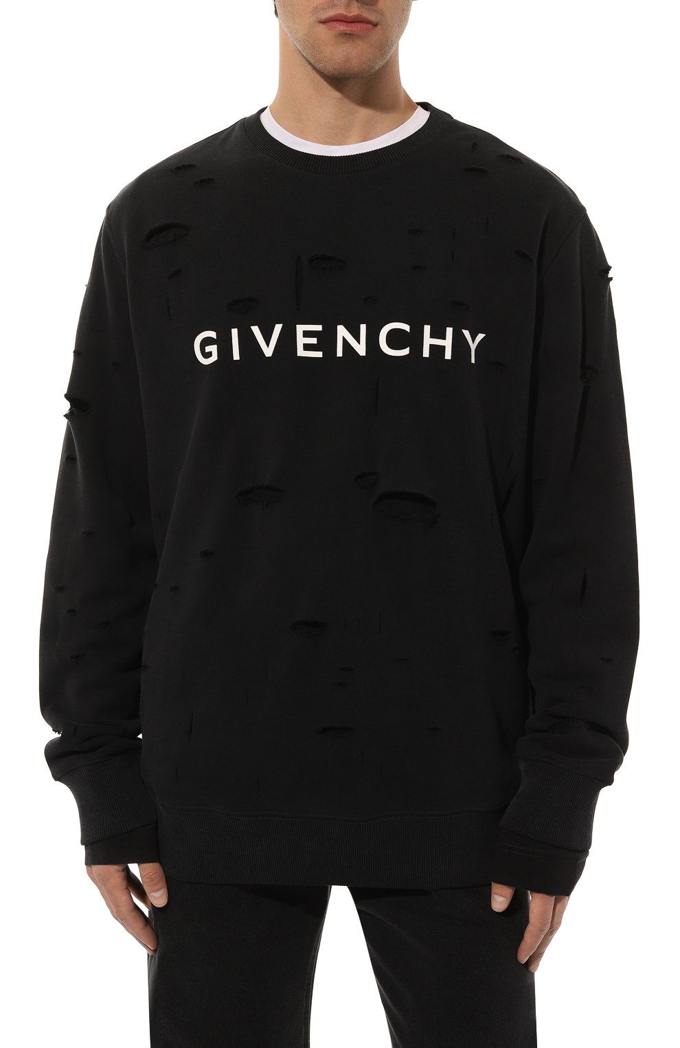 Хлопковый свитшот GIVENCHY, арт. BMJ0KE3Y9W, фото 3