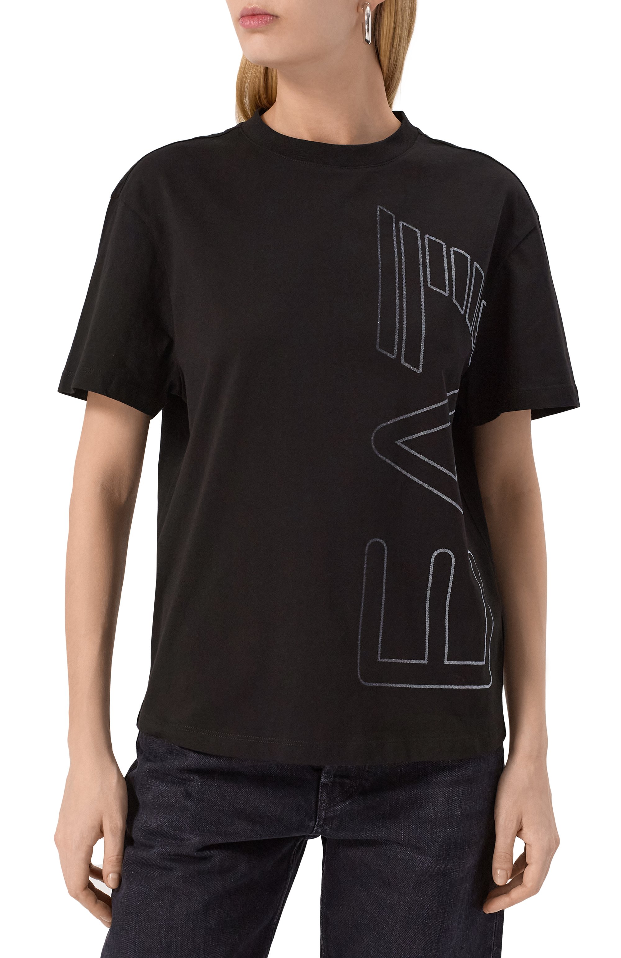 Хлопковая футболка EA7, арт. 7W000185/AF10201, фото 3