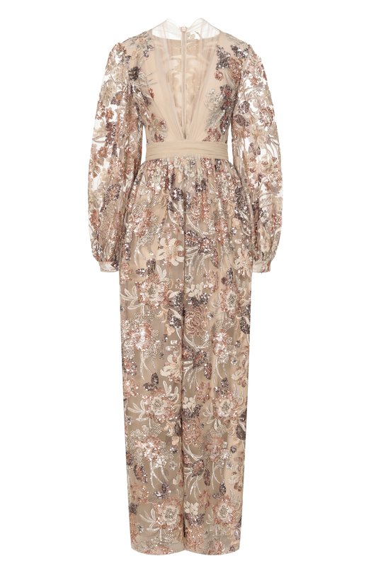 Платье с отделкой пайетками Zuhair Murad RDR26052/TUEM016 Бежевый RDR26052/TUEM016
