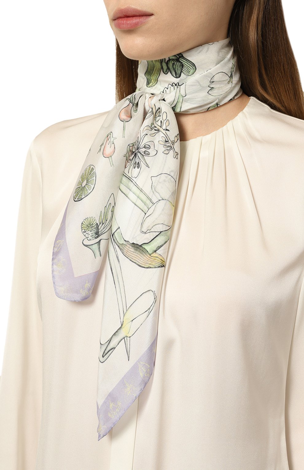 Шелковый платок гербарий GOURJI, арт. 91127637/7361172, фото 2