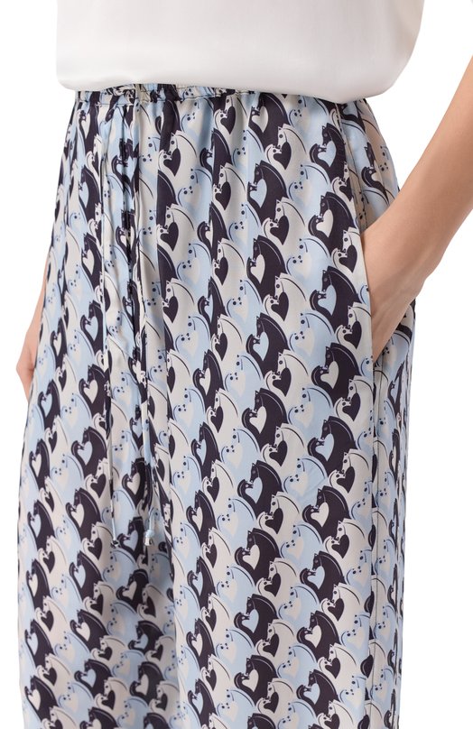 Брюки из вискозы Lanvin RW-TR0035-6271-P26 Голубой  RW-TR0035-6271-P26 Фото 5