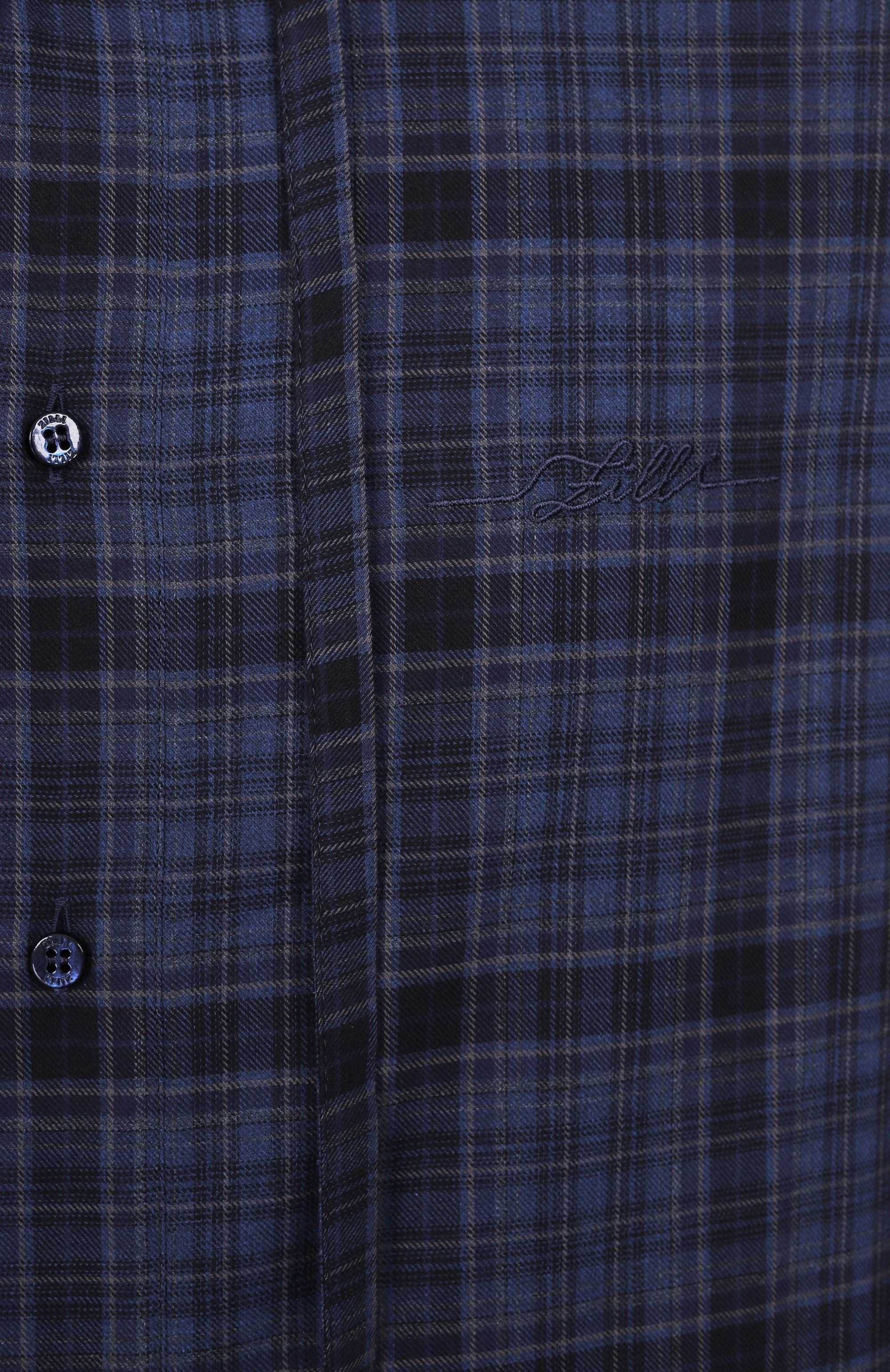 Рубашка из хлопка и кашемира ZILLI, арт. FD0M02M010612151Q, фото 6