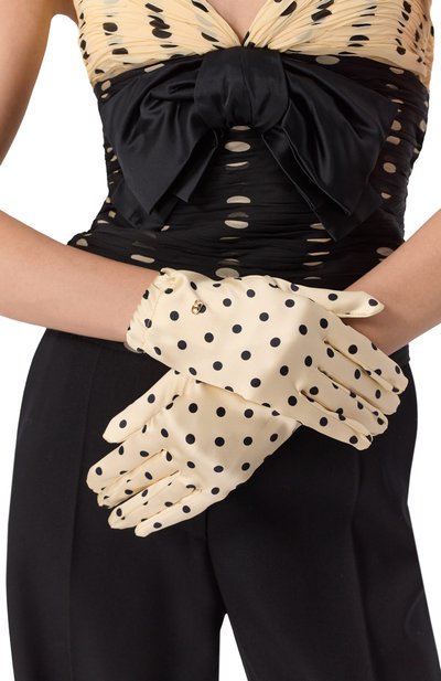 Шелковые перчатки VALENTINO, арт. 6W0GD00H/AEM, фото 2