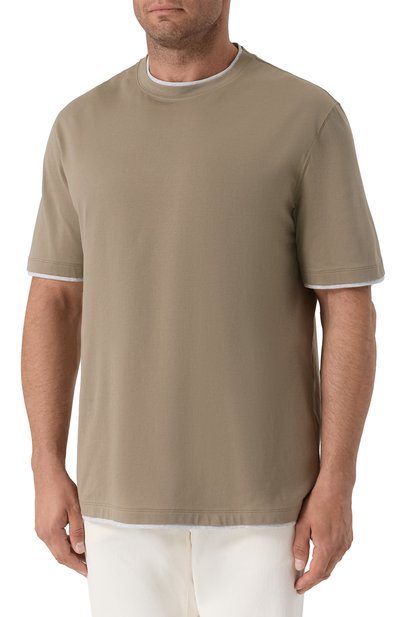 Хлопковая футболка BRUNELLO CUCINELLI, арт. M0B137427W, фото 3