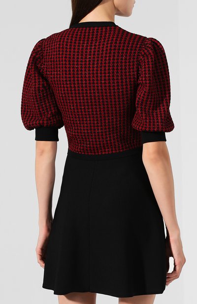Платье из вискозы REDVALENTINO черного цвета по цене 39350 руб., арт. SR3KDA77/4GL, фото 4 Платье из вискозы REDVALENTINO, арт. SR3KDA77/4GL, фото 4