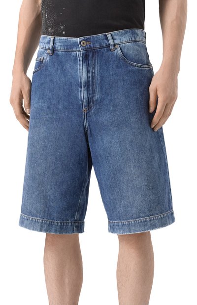 Джинсовые шорты DOLCE & GABBANA синего цвета по цене 87550 руб., арт. GP0T2Z/G8MK5, фото 3 Джинсовые шорты DOLCE & GABBANA, арт. GP0T2Z/G8MK5, фото 3