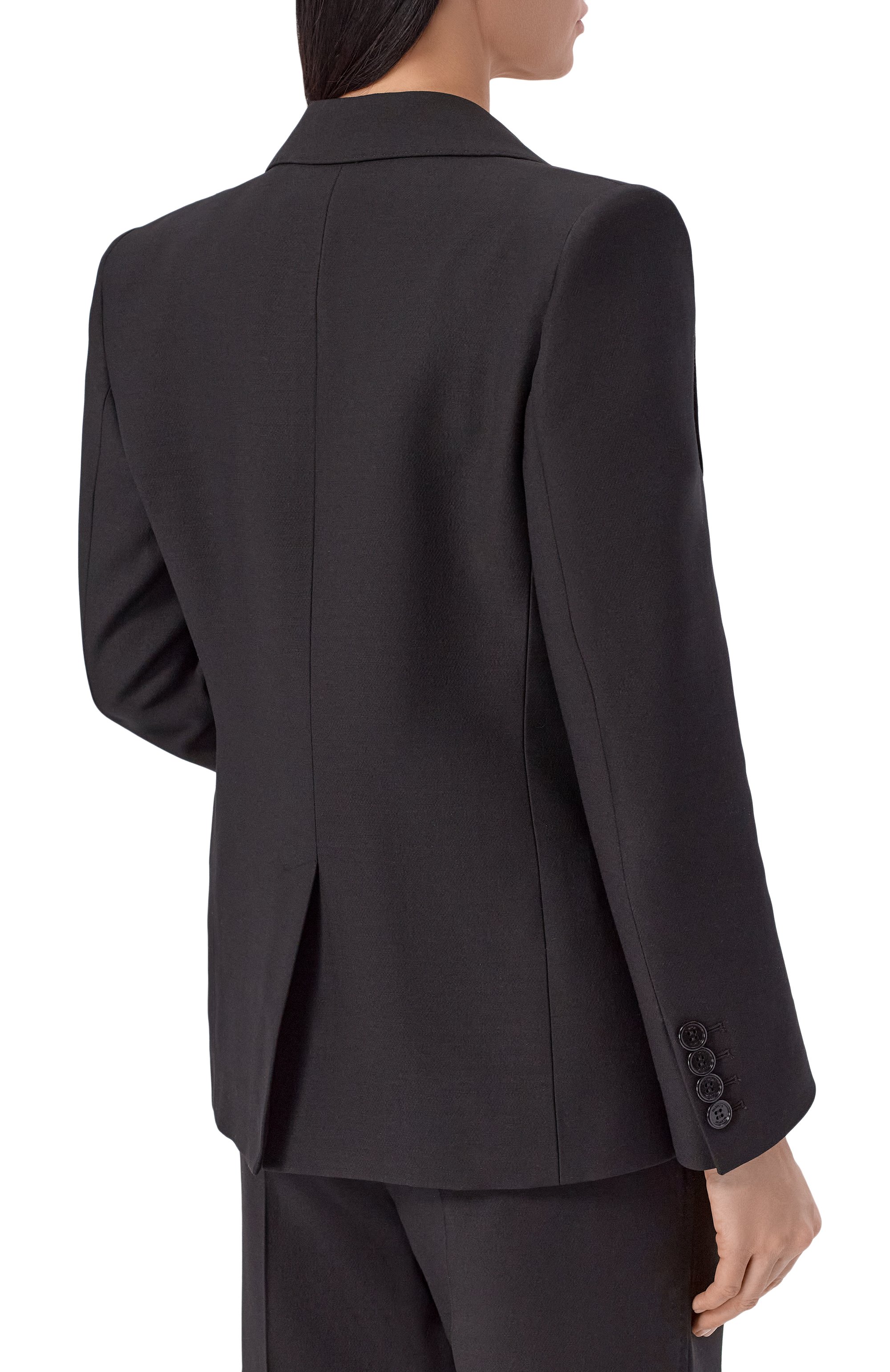 Жакет из шерсти и шелка VALENTINO черного цвета по цене 499500 руб., арт. 8B3CE5F5/1CF, фото 4 Жакет из шерсти и шелка VALENTINO, арт. 8B3CE5F5/1CF, фото 4