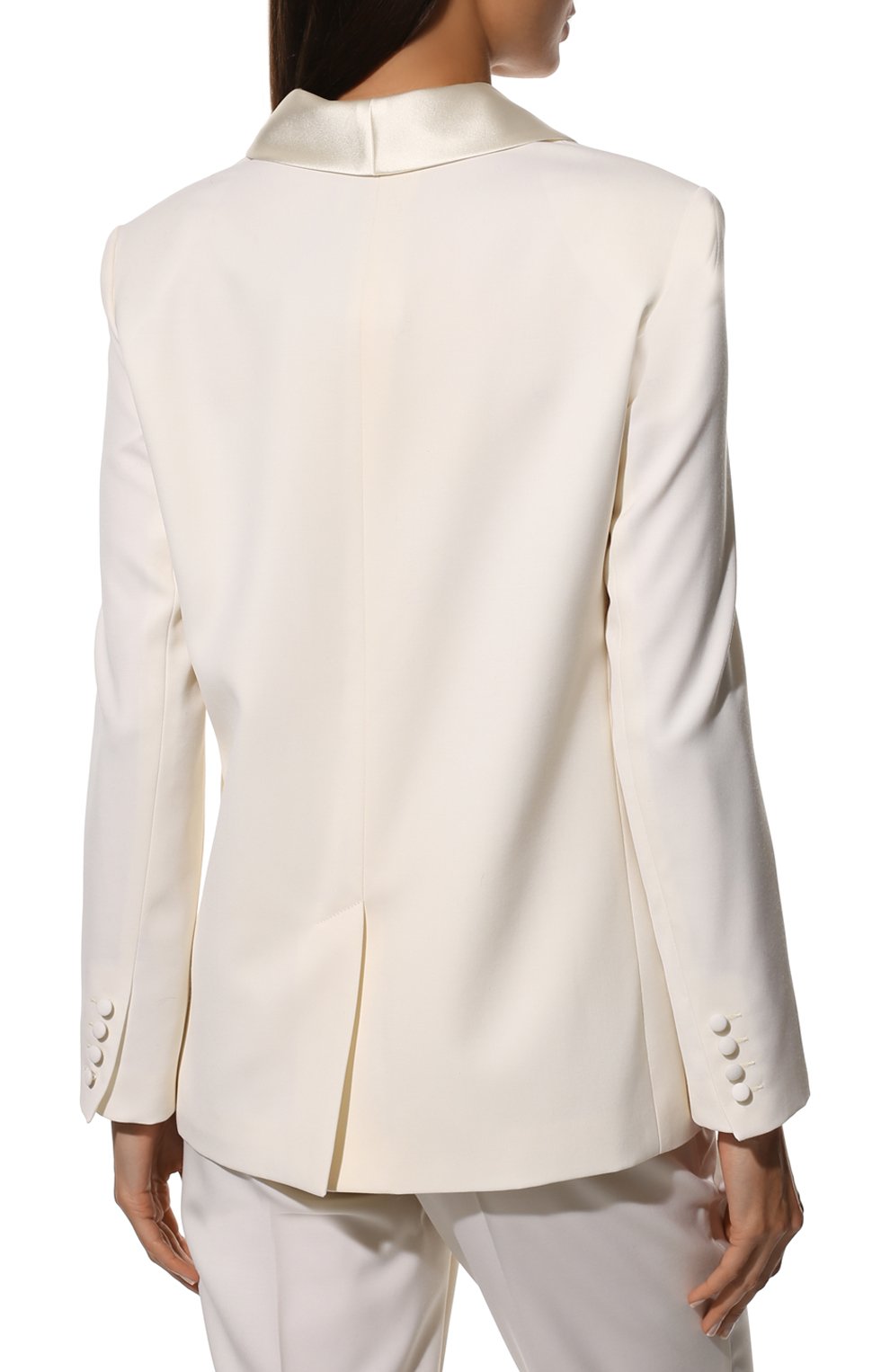 Шерстяной жакет JM STUDIO молочного цвета по цене 52000 руб., арт. ns222319, фото 4 Шерстяной жакет JM STUDIO, арт. ns222319, фото 4