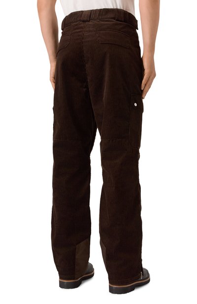 Вельветовые брюки-карго BRUNELLO CUCINELLI темно-коричневого цвета по цене 437500 руб., арт. MM180KP05, фото 4 Вельветовые брюки-карго BRUNELLO CUCINELLI, арт. MM180KP05, фото 4