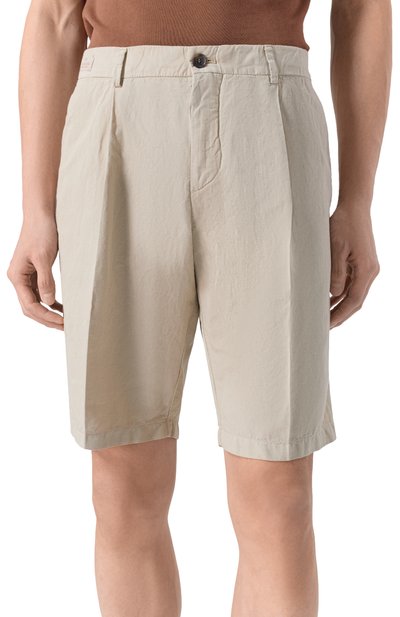 Шорты из хлопка и льна PAUL&SHARK, арт. 25414034, фото 3