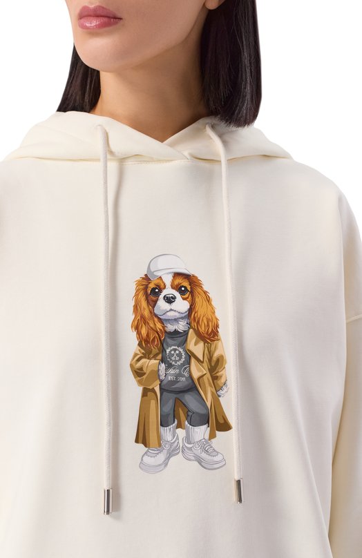 Хлопковое худи Flashin FS25HDOS Кремовый  FS25HDOS Фото 5