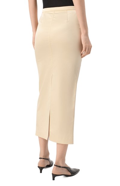 Юбка из хлопка и вискозы TOTEME, арт. 252-WRB0259-FB0391, фото 4