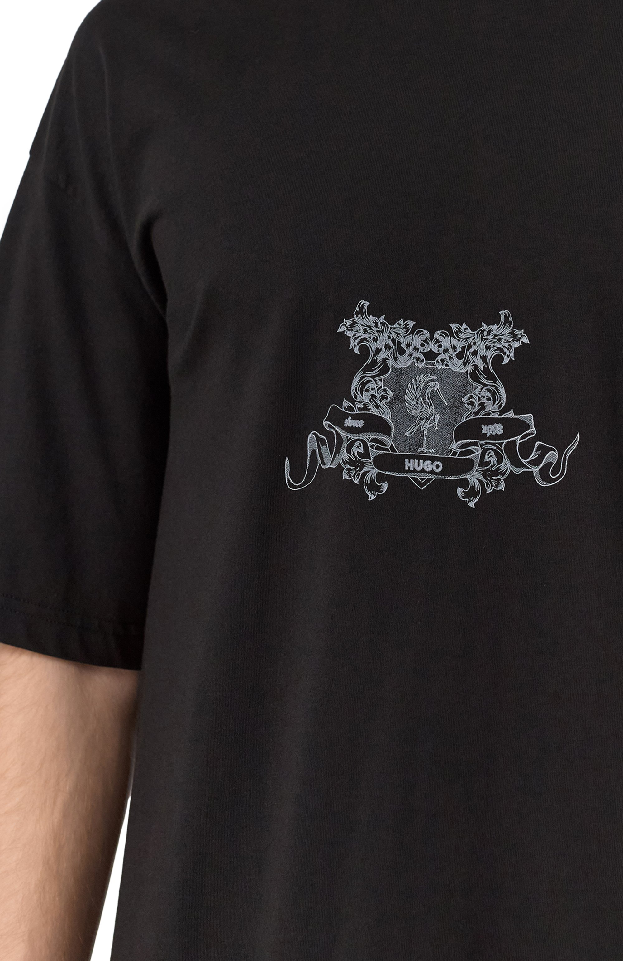 Хлопковая футболка HUGO, арт. 50542817, фото 5