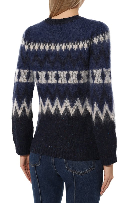 Свитер из шерсти и вискозы Woolrich CFWWKN0298FRUF0702 Синий  CFWWKN0298FRUF0702 Фото 4