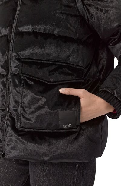 Бархатный пуховик EA7, арт. 6DTB06/TNGBZ, фото 5