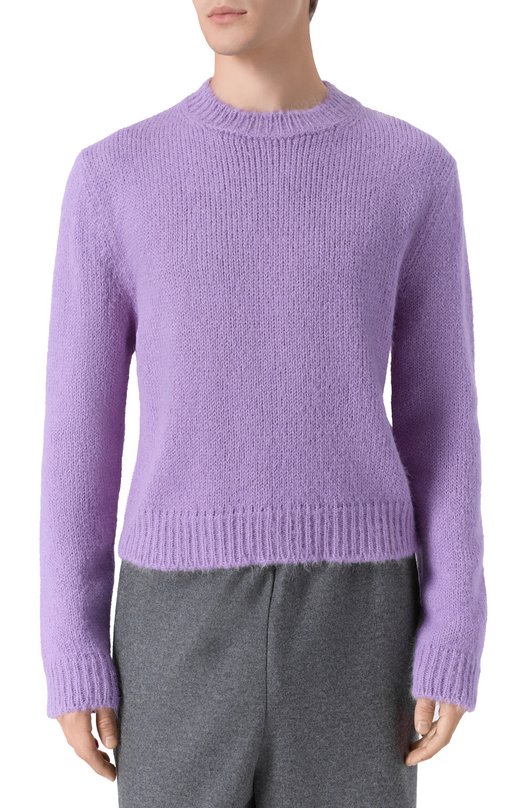 Шерстяной свитер Jil Sander J21GP0189/J14523 Сиреневый  J21GP0189/J14523 Фото 3