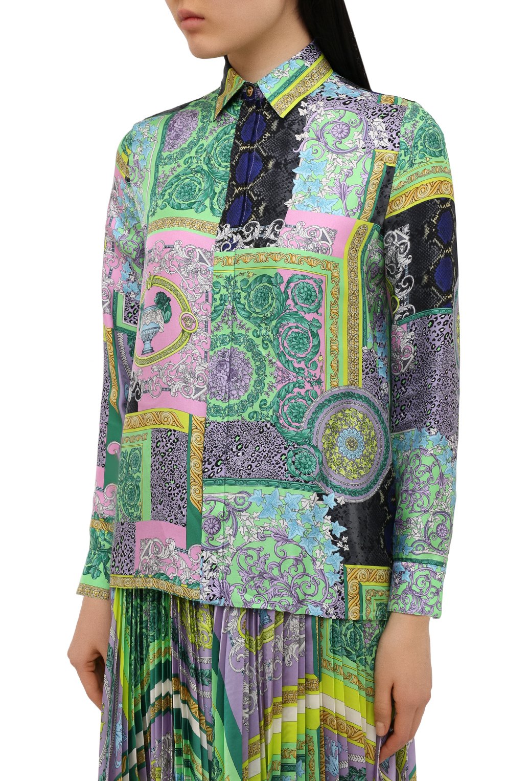 Шелковая рубашка VERSACE, арт. A82662/1F00456, фото 3