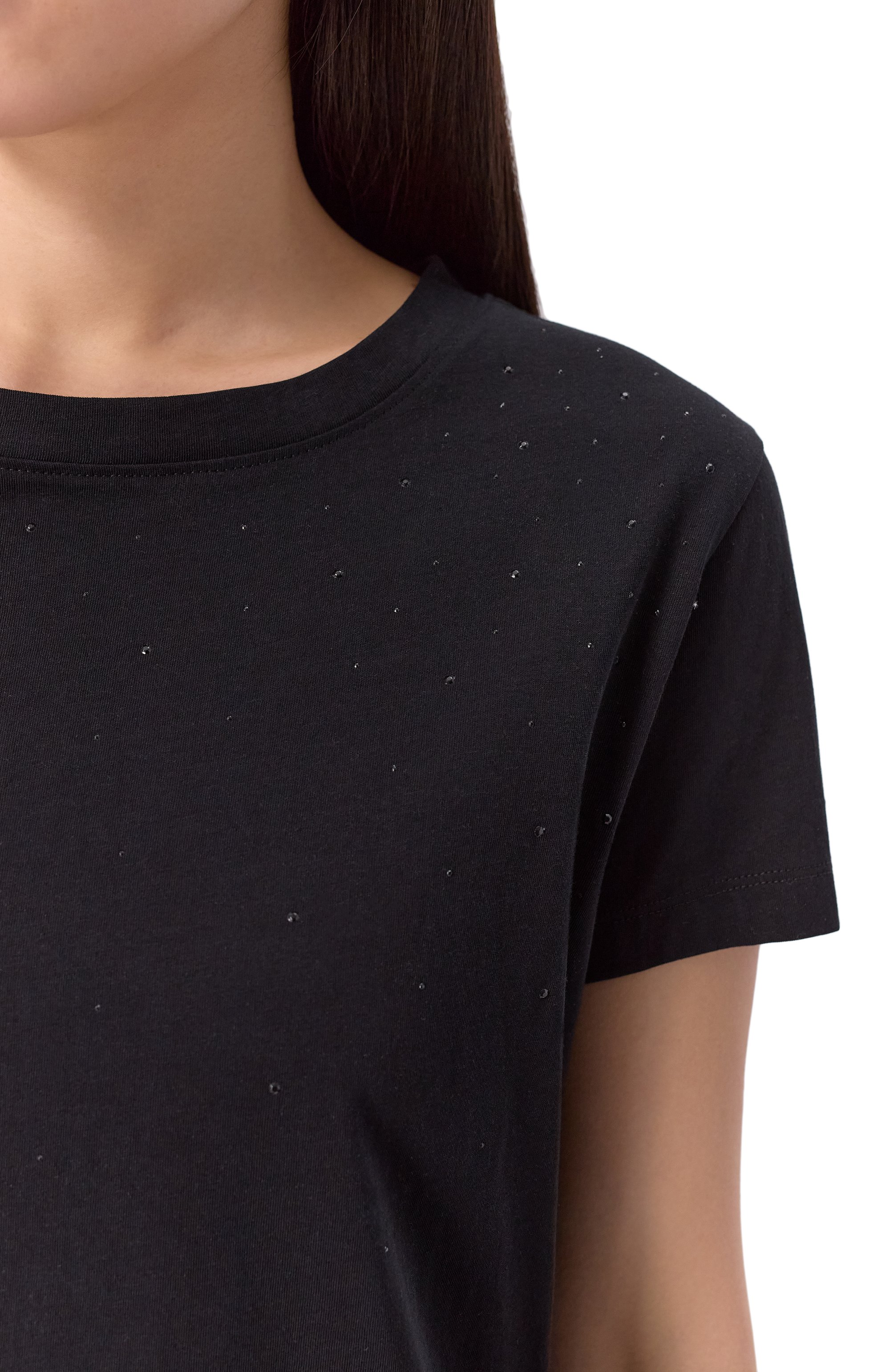 Хлопковая футболка BOSS ORANGE, арт. 50538818, фото 5