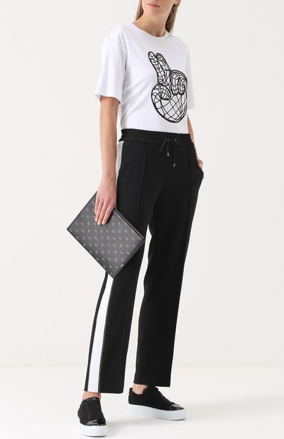 Брюки прямого кроя с лампасами KENZO, арт. F762PA1315AC, фото 2