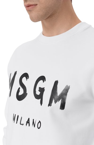 Хлопковый свитшот MSGM, арт. 2000MM513/300000, фото 5