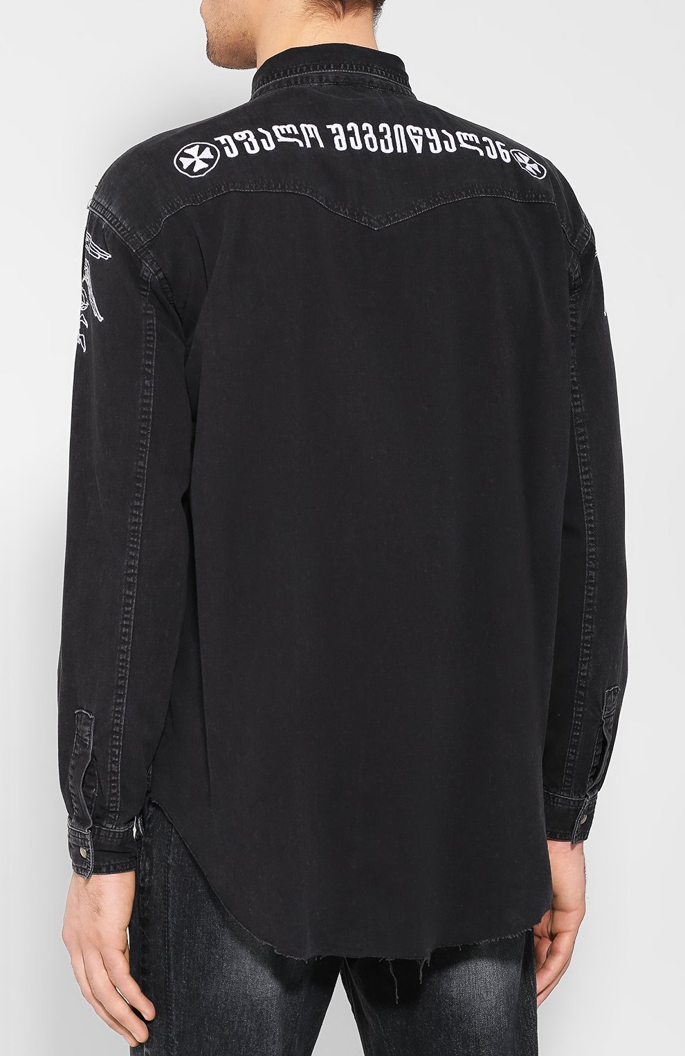 Джинсовая рубашка VETEMENTS, арт. USS196010/M, фото 4