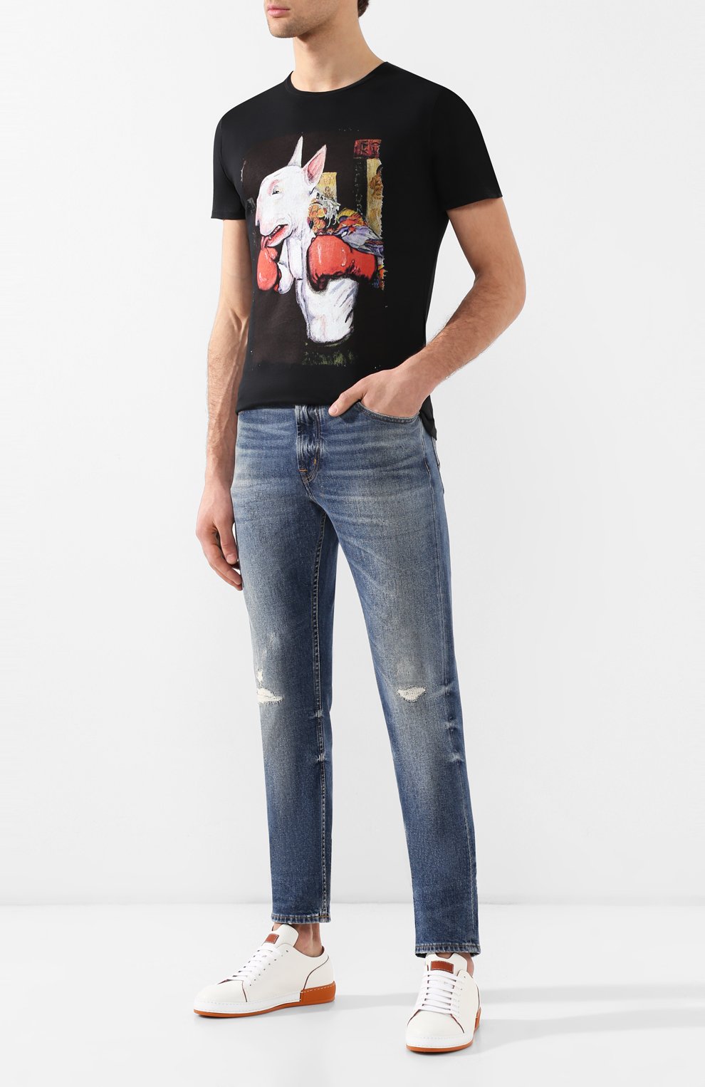 Хлопковая футболка BISIBIGLIO, арт. B0XER BULLTERRIER, фото 2