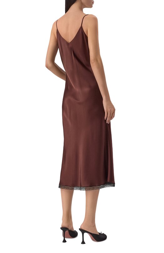 Атласное платье Noble&Brulee NB04/140525/2 Коричневый  NB04/140525/2 Фото 4