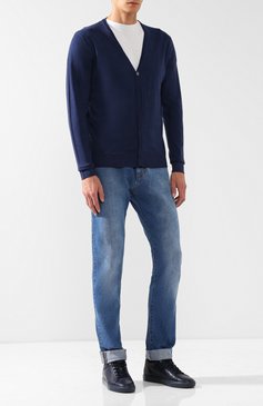 Мужские кожаные кеды tom на шнуровке HARRYS OF LONDON синего цвета, арт. T0M NAPPA LEATHER/TEACH | Фото 2 (Статус проверки: Проверено, Проверена категория; Подошва: Плоская; Материал внутренний: Натуральная кожа; Материал утеплителя: Без утеплителя; Стили: Классический; Материал сплава: Проставлено, Проверено; Драгоценные камни: Проставлено; Материал внешний: Натуральная кожа; Кросс-КТ: Низкие)