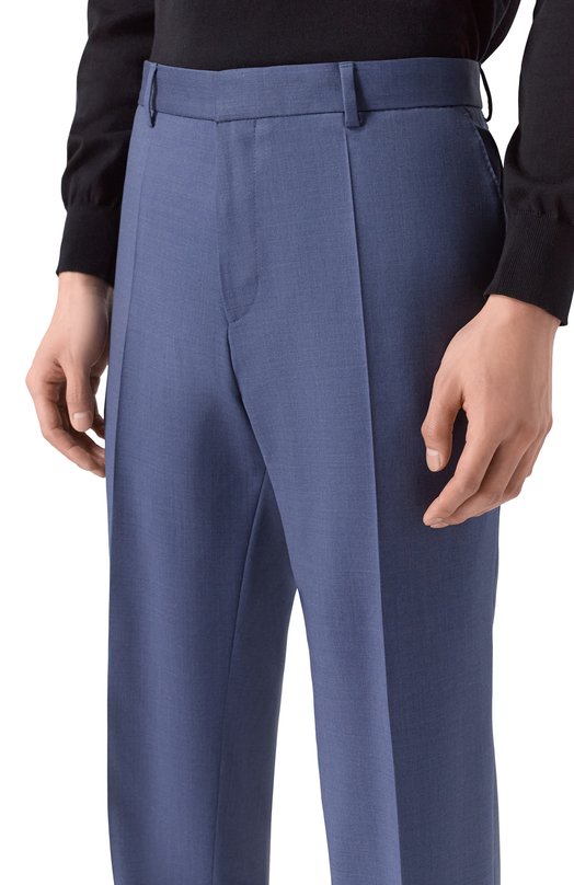 Шерстяные брюки BOSS 50469174 Синий  50469174 Фото 5