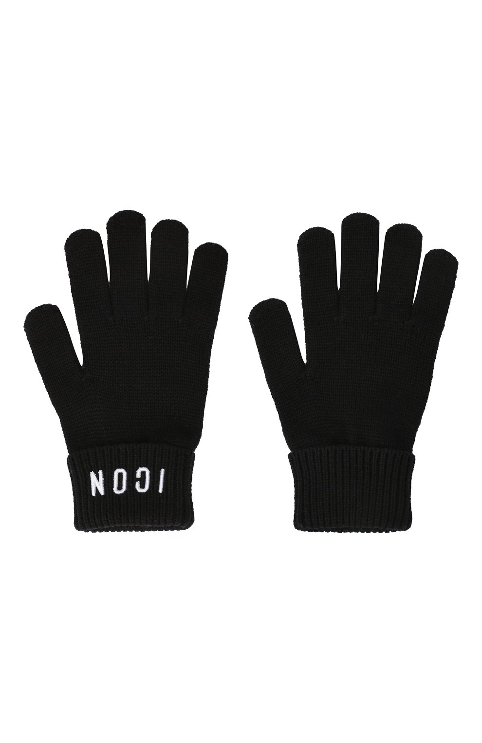 Перчатки из шерсти и хлопка DSQUARED2 черного цвета по цене 10650 руб., арт. DQ03PT-D00WC, фото 2 Перчатки из шерсти и хлопка DSQUARED2, арт. DQ03PT-D00WC, фото 2