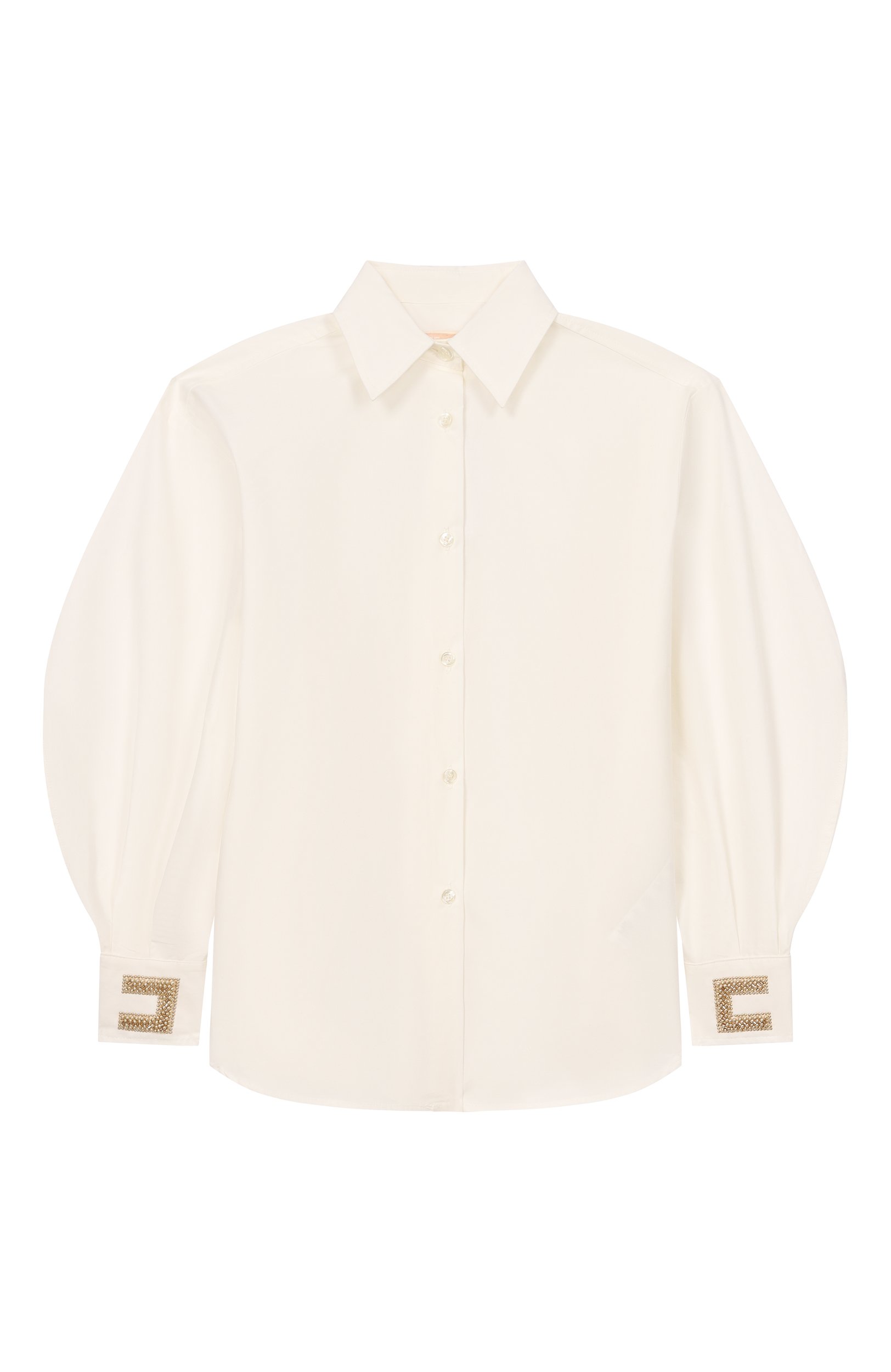 Хлопковая рубашка ELISABETTA FRANCHI LA MIA BAMBINA, арт. EFCA2980/CA235_001, фото 1