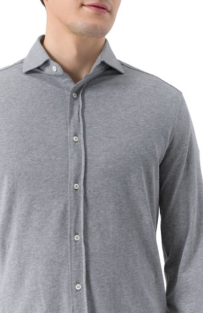 Хлопковая рубашка BRUNELLO CUCINELLI, арт. M0B136686, фото 5