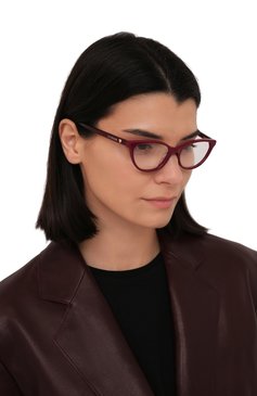 Женские оправа MOSCHINO бордового цвета, арт. M0L545/TN 8CQ | Фото 2 (Тип очков: Оправа; Региональные ограничения белый список (Axapta Mercury): Не проставлено; Нос: Не проставлено; Материал: Пластик; Оптика Гендер: оптика-женское; Очки форма: Cat-eye)