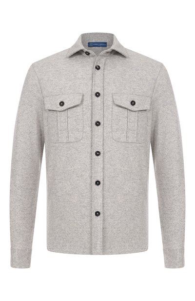 Мужская рубашка из шерсти и кашемира ANDREA CAMPAGNA, арт. CAMLMIL/WCFELT