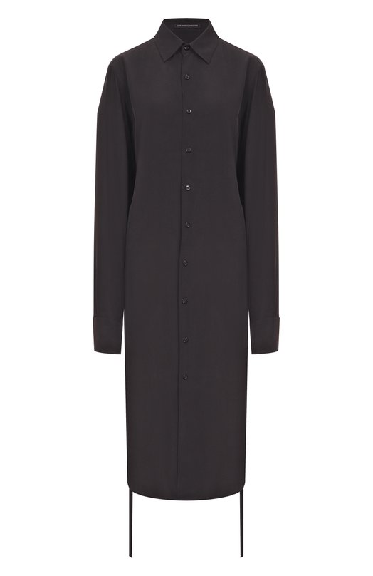Шелковая рубашка Ann Demeulemeester B0012438/FA634 Чёрный B0012438/FA634
