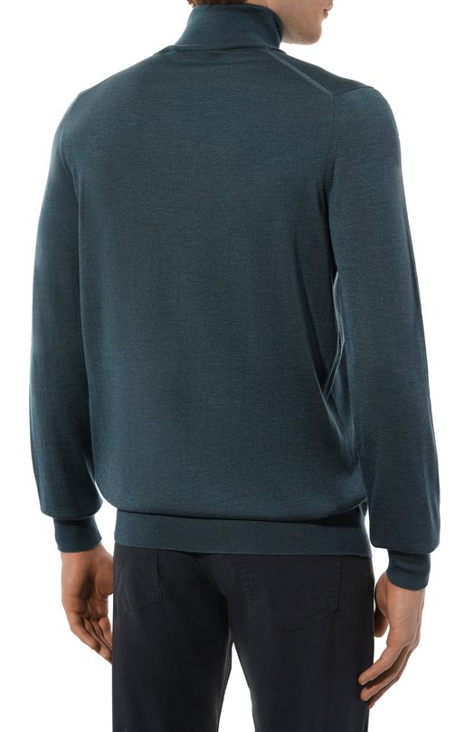 Водолазка из кашемира и шелка Svevo Зелёный, фото 4