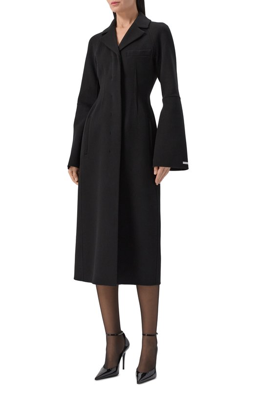 Шерстяное пальто Sportmax SPXDANZAT0RE Чёрный  SPXDANZAT0RE Фото 3