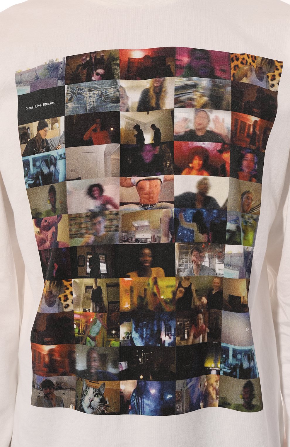 Хлопковый лонгслив DIESEL, арт. A16491/0AKAK, фото 5