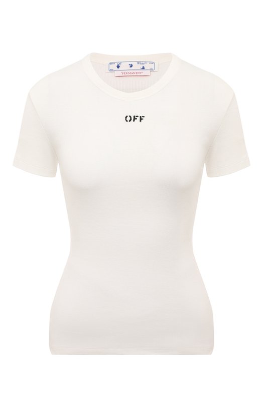 

Хлопковая футболка Off-White, Белый