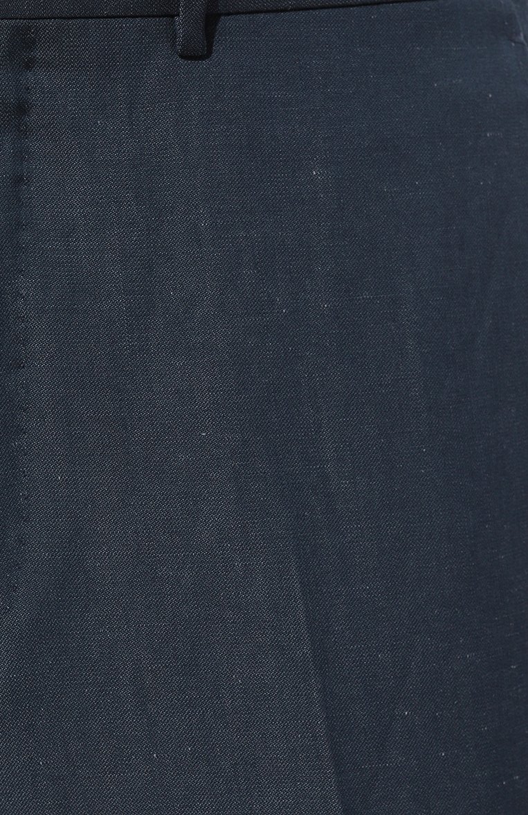 Мужские брюки из шерсти и льна ZEGNA синего цвета, арт. 521F00A5/75TB126 | Фото 5 (Случай: Повседневный; Материал внешний: Шерсть, Лен; Стили: Кэжуэл; Длина (брюки, джинсы): Стандартные; Автоматизация состава: Проставлено; Автоматизация ТО: Проставлено)