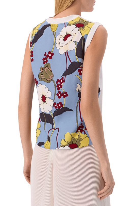 Хлопковая футболка Marni THJE0386Q0/UTC585 Белый  THJE0386Q0/UTC585 Фото 4