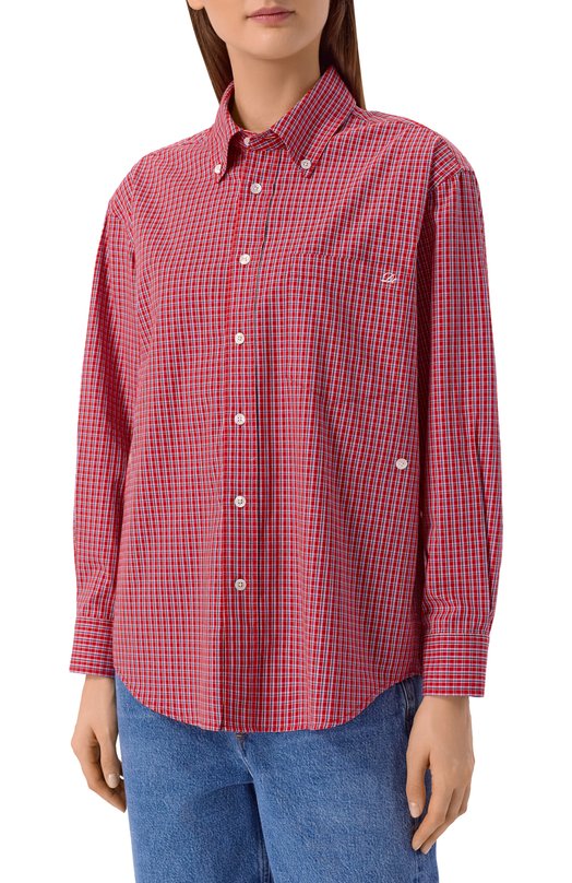 Хлопковая рубашка Dunst UDSH6A115R2 Красный  UDSH6A115R2 Фото 3