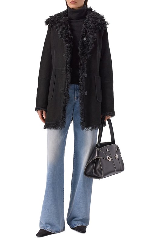 Двусторонняя дубленка Maslov DMB027 Чёрный  DMB027 Фото 2