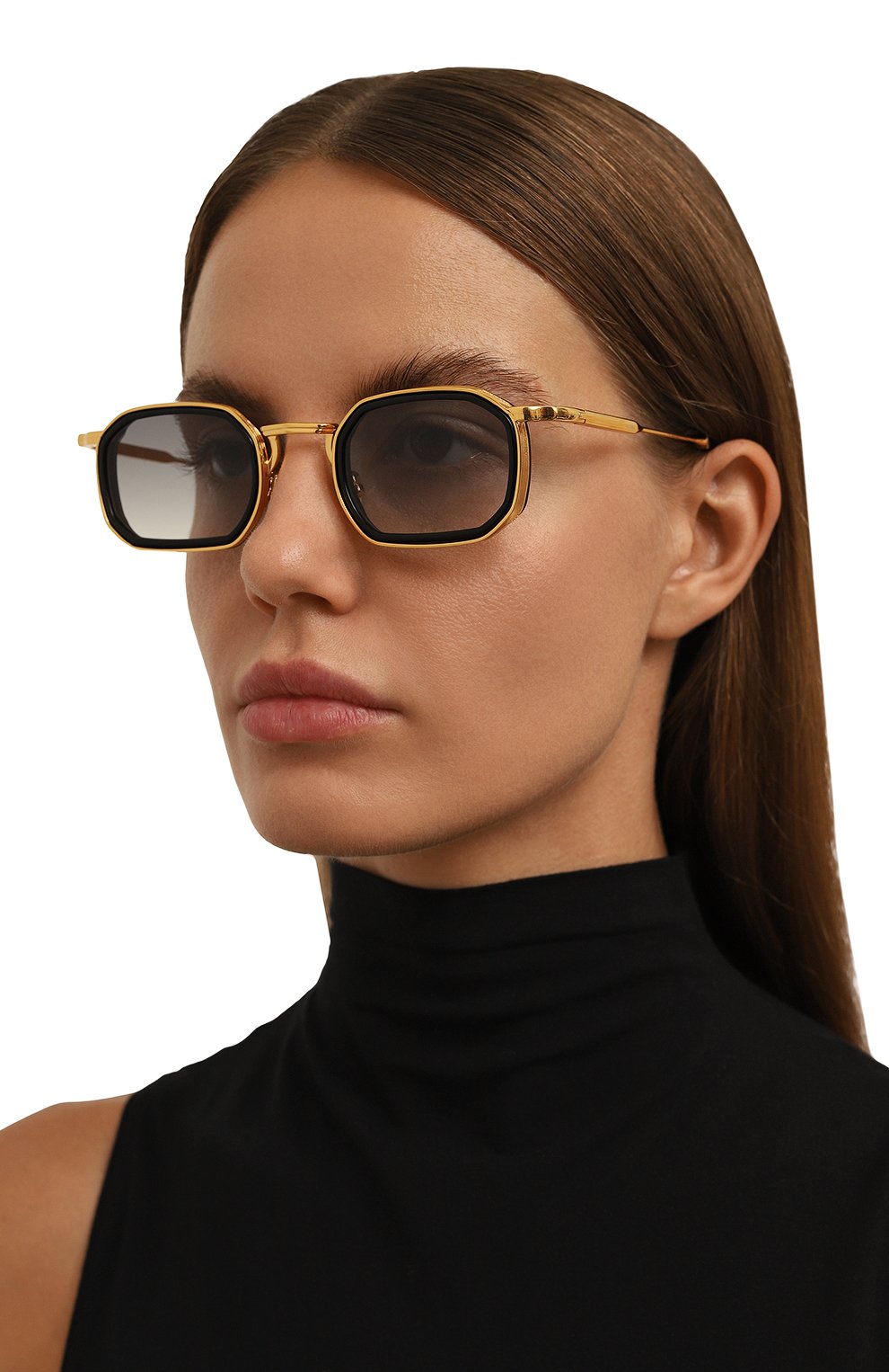 Солнцезащитные очки JOHN DALIA серого цвета по цене 94900 руб., арт. SAMUEL 2 C100, фото 2 Солнцезащитные очки JOHN DALIA, арт. SAMUEL 2 C100, фото 2