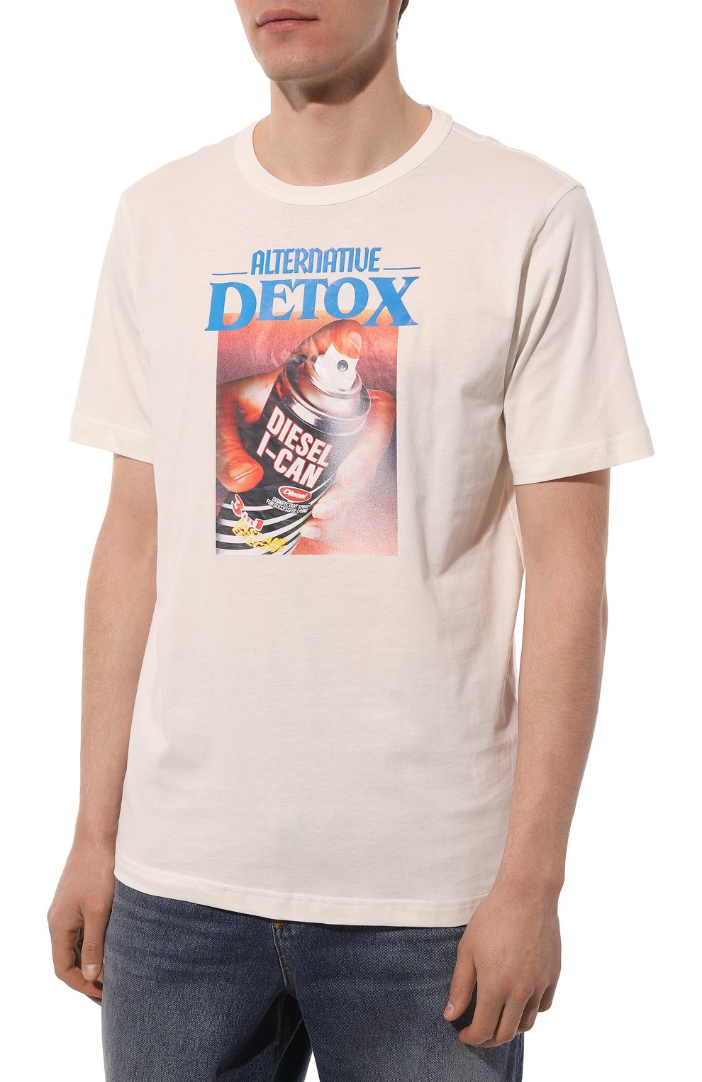 Хлопковая футболка DIESEL, арт. A08639/0CATM, фото 3