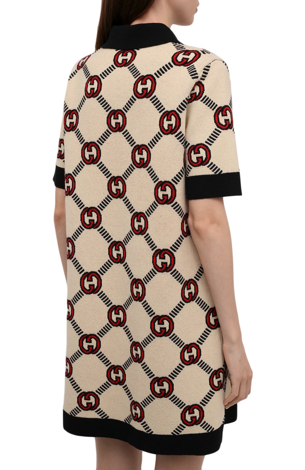 Двустороннее платье GUCCI черного цвета по цене 235500 руб., арт. 678311/XKB5S, фото 4 Двустороннее платье GUCCI, арт. 678311/XKB5S, фото 4