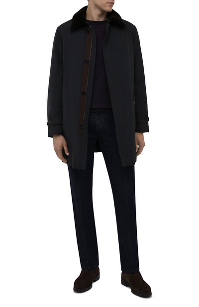 Плащ с меховой подкладкой ZEGNA, арт. U7T38/LUX6, фото 2